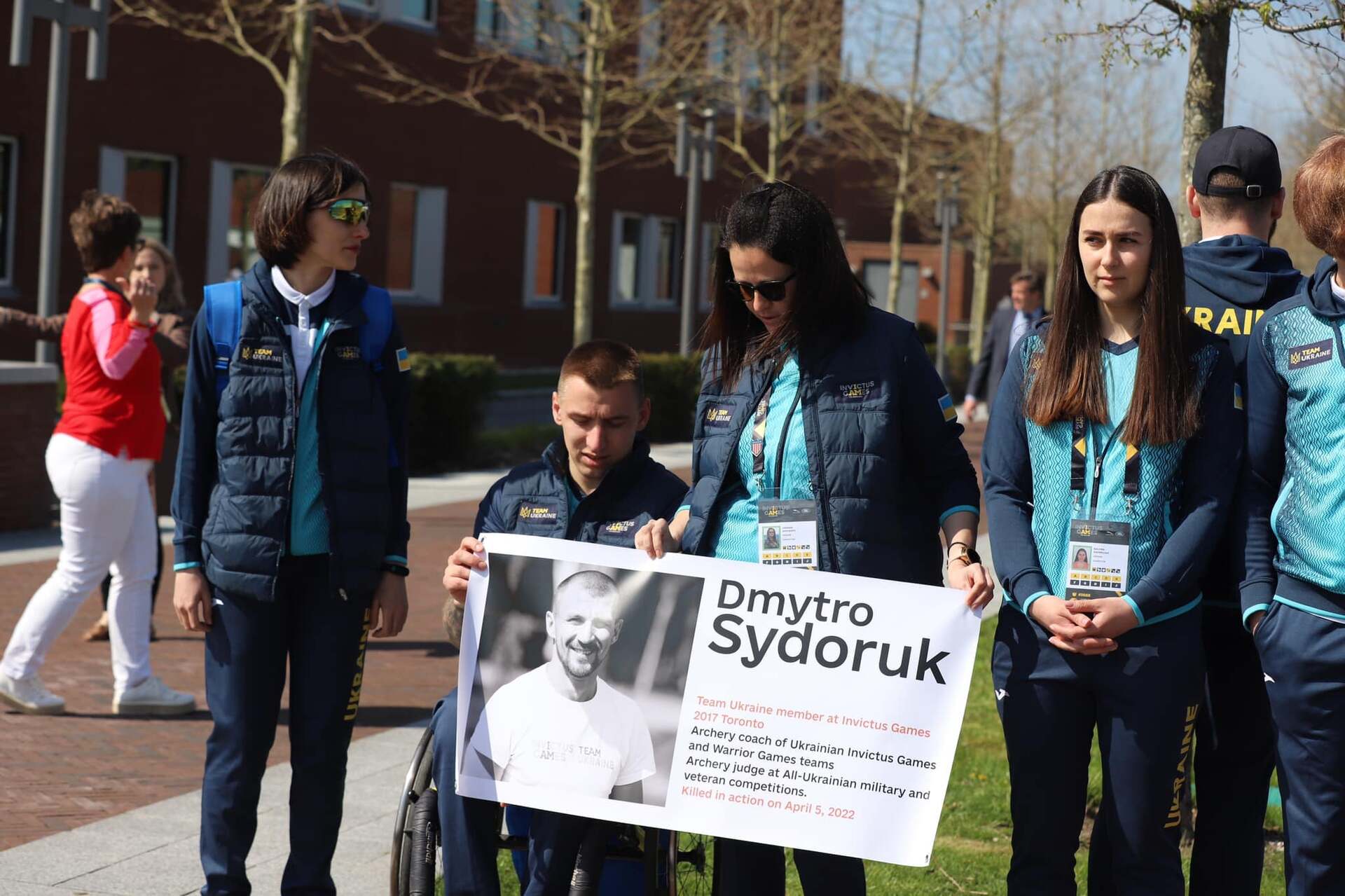 Акція на підтримку пам'яті про Дмитра Сидорука на Іграх Нескорених 2022.